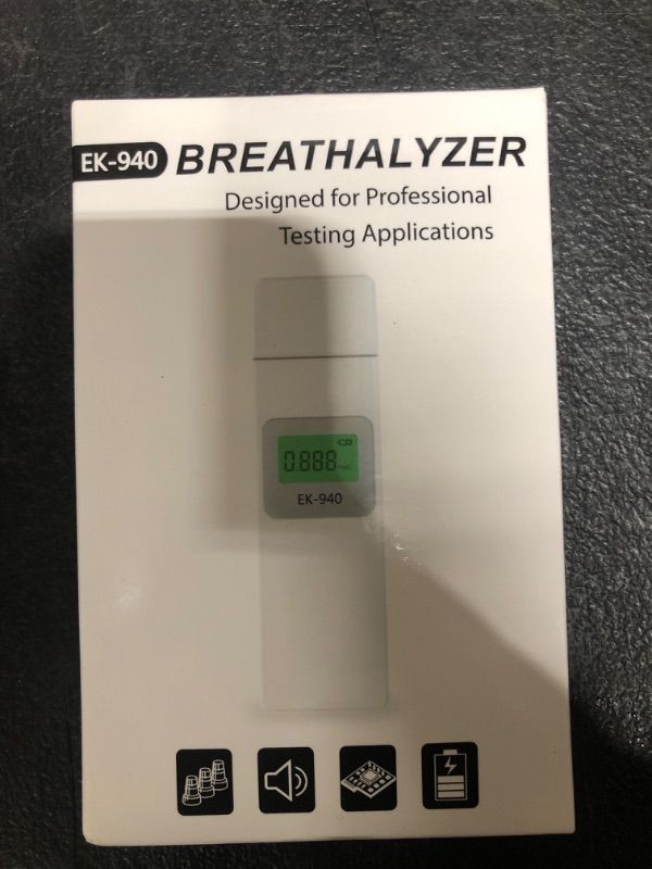 Photo 1 of Breathalyzer - JondKeile Alcohol Test USB Rechargeable, High Precision, LED Display Auto Power Off, Sound Alarm, Portable Breath Alcohol Tester for Personal & Professional Use