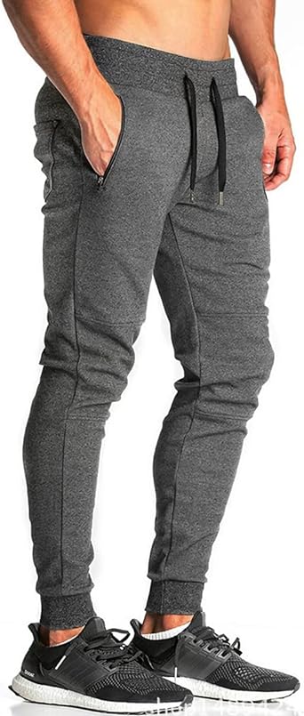 Photo 1 of FLYFIREFLY Mens Joggers Gym Workout Pants Athletic Running Sweatpants for Men Bodybuilding with Pockets 