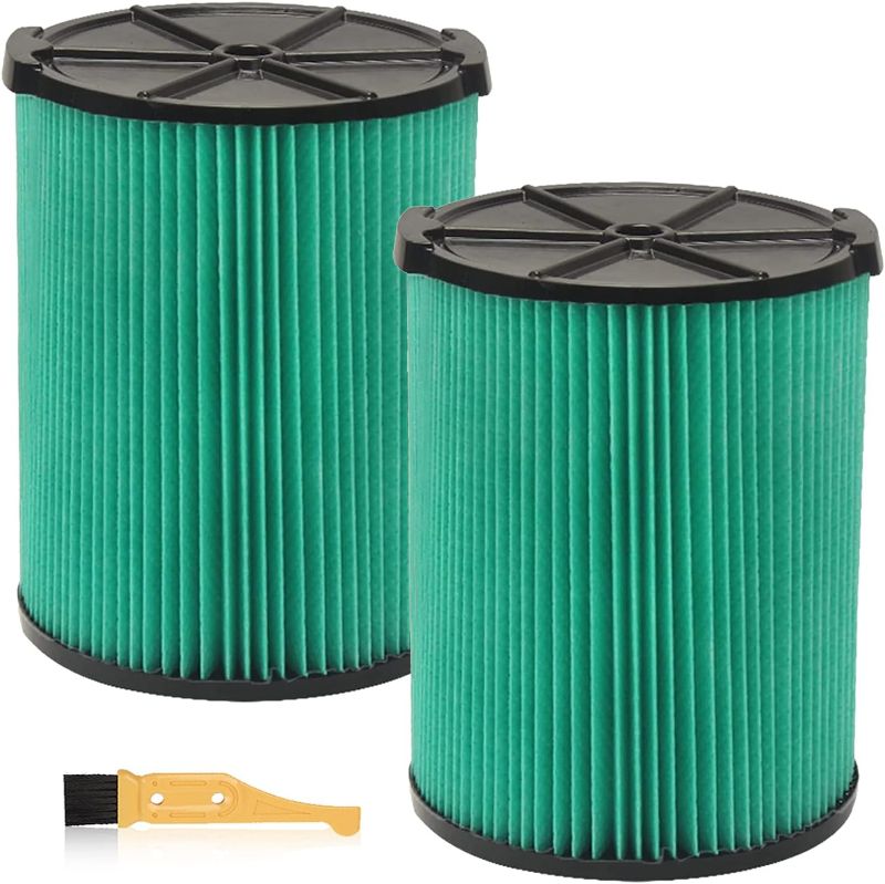 Photo 1 of 2 Pack VF6000 5-Layer Replacement Filter for Ridgid Shop Vac 5-20 Gallon Wet Dry Vacuums WD5500 WD0671 WD6425 WD7000 WD1280 WD1851 WD1680 WD1956 RV2400A...
