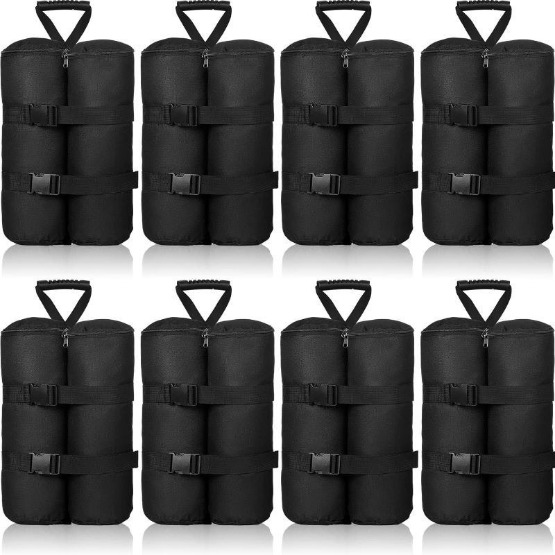 Photo 1 of 12 Pcs 720 Lbs Canopy Weights Bags Plus Size, 1680D Heavy Duty Leg Canopy Weights Sand Bags for Canopy Tent Weight Bag for Pop up Instant Outdoor Sun Shelter Patio Umbrella Legs