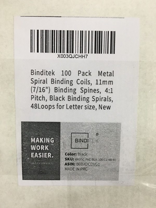 Photo 2 of Binditek 100 Pack Double Loop Wire Binding Spines, 1/2Inch Binding Wire