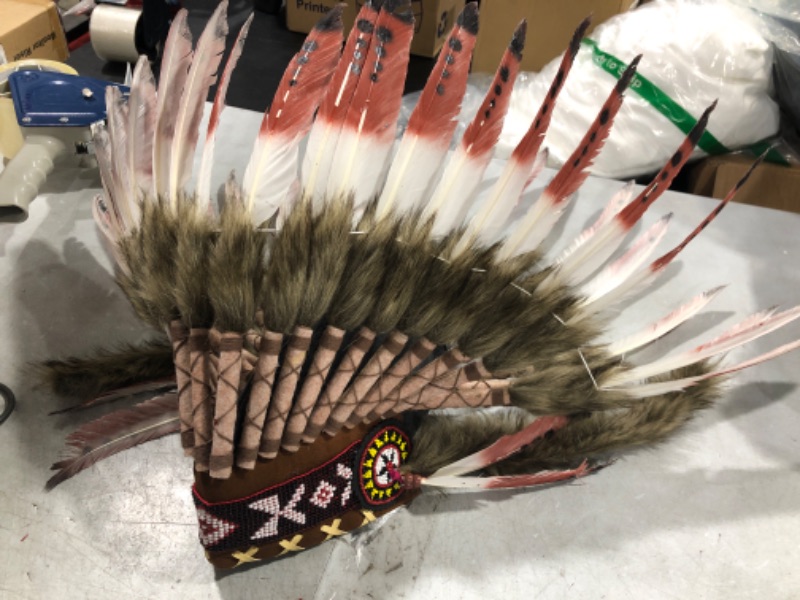 Photo 2 of  Feather Headdress - Native American Indian Style Headwear 