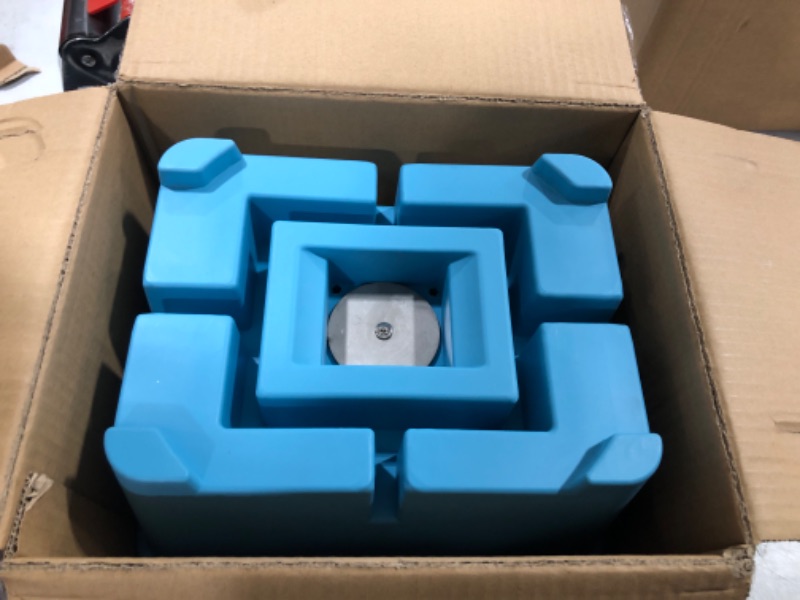 Photo 1 of CircleRoad Trailer Jack Block, RV Camper Blocks for Any Tongue Jack, Post, Foot or Stabilizer, 5th Wheels, Up to 15,000 lbs, Heavy Duty Stabilizing Pads for Travel Trailer(Blue)