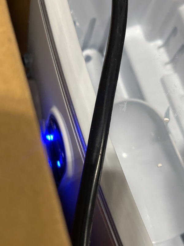 Photo 1 of Myetasser Ice Makers Countertop, Portable Ice Maker Machine with Ice Scoop and Basket, 9 Bullet Ice Ready in 6 Mins, Make 33lbs ice in 24 hrs, Self-Cleaning, Ice Maker for Home Office Outdoor Camping Universal dimensions Single plug