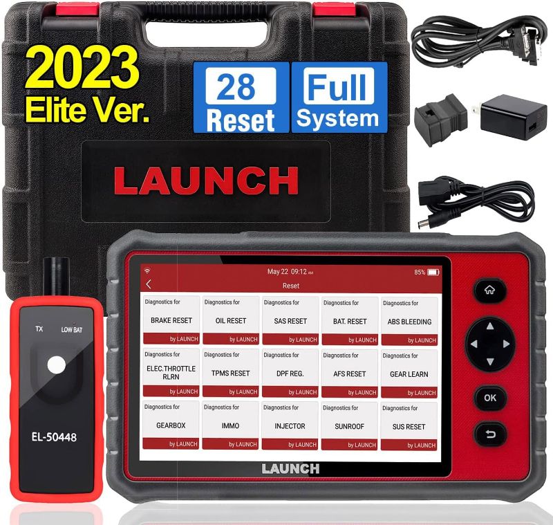Photo 1 of 2023 LAUNCH CRP909E Full System OBD2 Scanner, OE-Level Car Diagnostic Scan Tool, 28+ Reset Service Automotive Scanner, Injector Coding, Key IMMO, ABS Bleeding, TPMS, Auto VIN