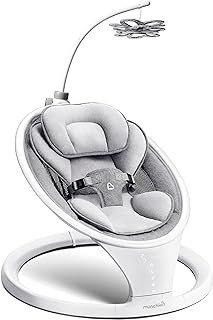 Photo 1 of 4moms MamaRoo Multi-Motion Baby Swing, Bluetooth Baby Swing with 5 Unique Motions, Grey