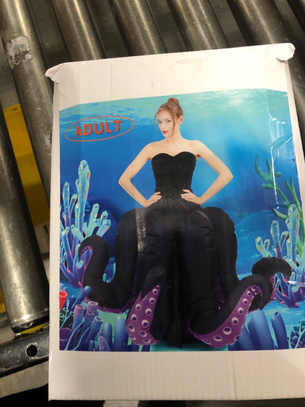 Photo 2 of Ursula Inflatable Prestige Adult Costume, Official Disney The Little Mermaid Outfit 2X