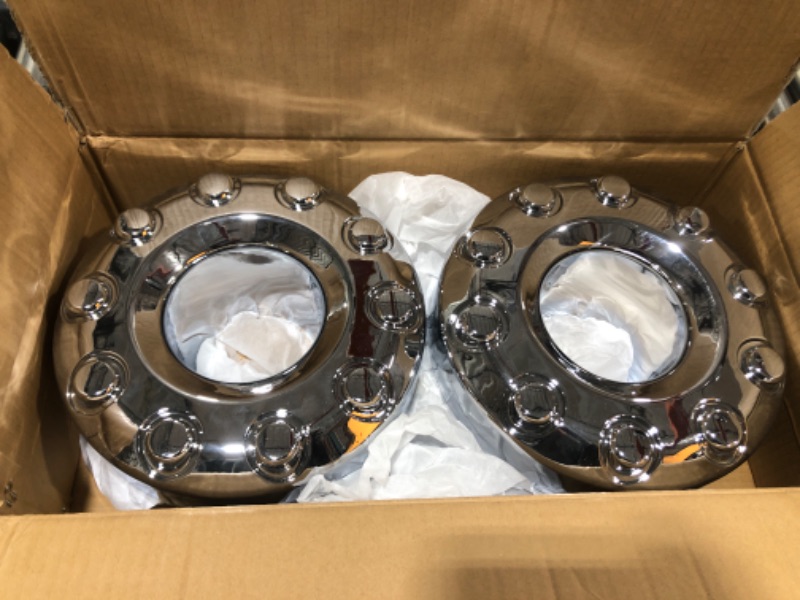 Photo 1 of WEILEITE 19.5 Inch 10-Lug Front Car Wheel Hub Center Caps Compatible with Ford F450 F550 2005-2016 Super Duty Replaces 5C3Z1130NA(Pair) 2pc