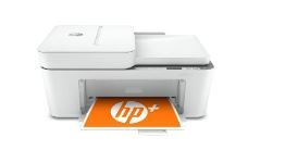 Photo 1 of HP DeskJet 4155e Wireless Color All-in-One Printer & 67XL Tri-Color High-Yield Ink Cartridge | 3YM58AN & 67XL Black High-Yield Ink Cartridge | 3YM57AN Printer + Tri-color Ink + Black Ink