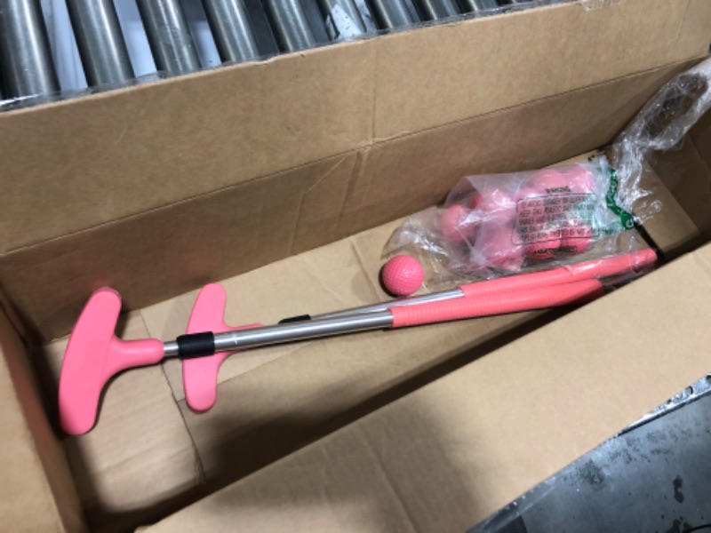 Photo 1 of 2 PACK PINK MINI GOLF CLUBS AND FOAM BALLS, PINK