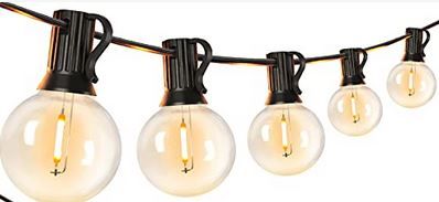 Photo 1 of 50FT LED Outdoor String Lights G40 Globe Shatterproof Waterproof 50ft Patio Lights Dimmable Edison Bulbs
