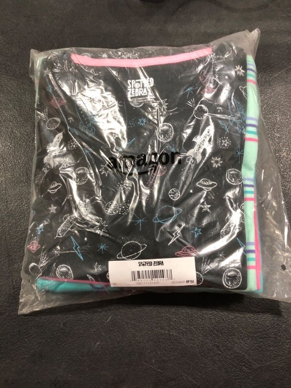 Photo 2 of Amazon Essentials Girls and Toddlers' Long-Sleeve T-Shirts (Previously Spotted Zebra), Multipacks 5 Multicolor/Future/Llama/Space X-Large