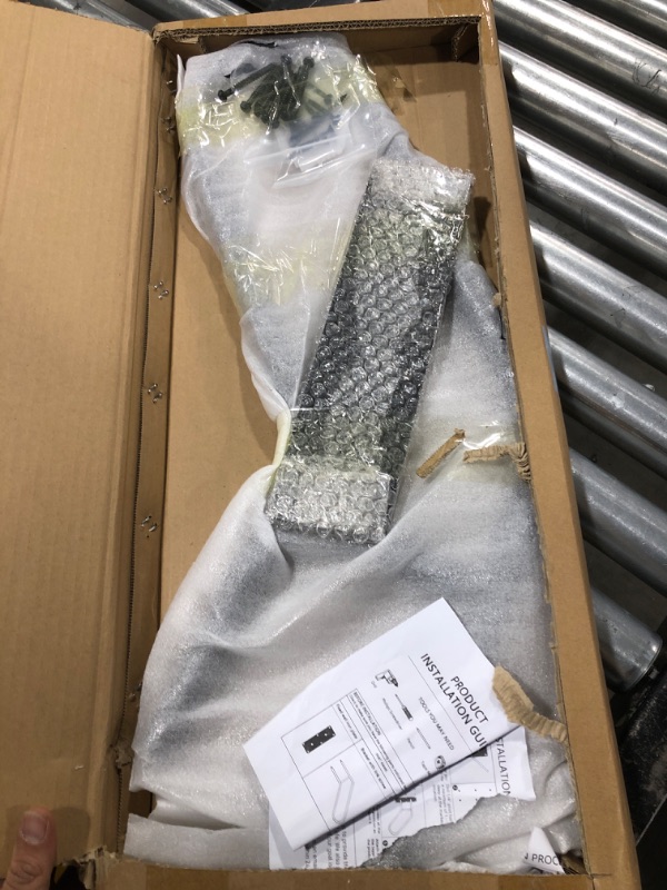 Photo 1 of nuyikaso Handrails for Steps Outdoor Grab Bars for Stairs Wall Mount Heavy Duty Railing 1-3 Steps U-Shaped Safety Handle Non-Slip for Garage Porch Garden for The Elderly Kids Disabled Pregnant Black 28.7inch Black 1