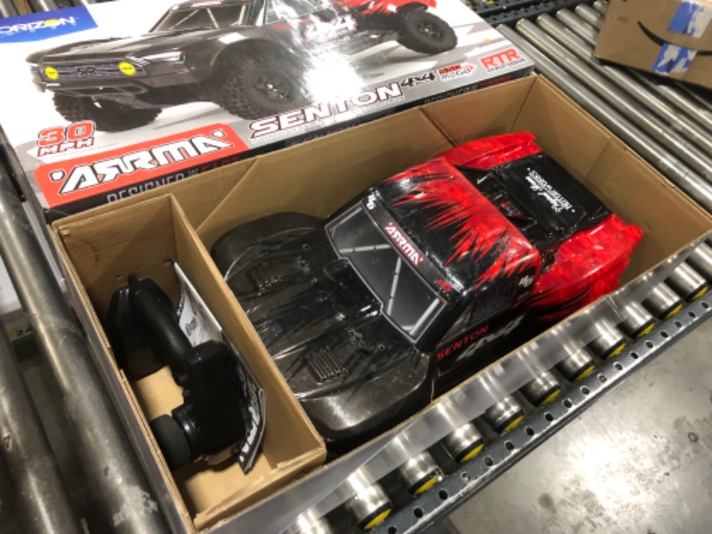 Photo 2 of ARRMA 1/10 SENTON 4X4 V3 MEGA 550 Brushed Short Course RC Truck RTR (Transmitter, Receiver, NiMH Battery and Charger Included), Red, ARA4203V3T1