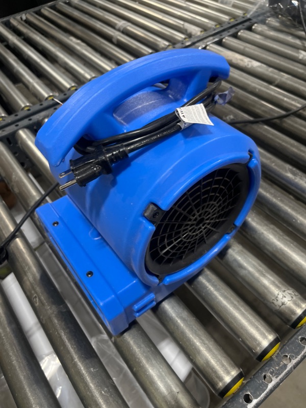 Photo 1 of 1/8 HP Air Mover Carpet Dryer Floor Blower Fan for Home Use in Blue
