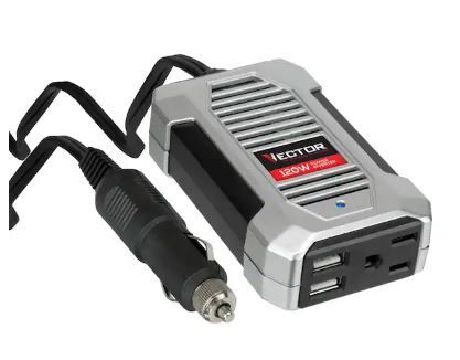 Photo 1 of 120 Watt Power Inverter, 12V DC, 120V AC, Dual USB Charging Ports

