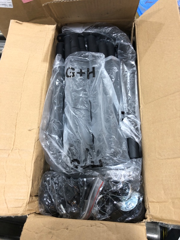 Photo 1 of Laiensia Double Rods Garment Rack with Wheels, Clothing Rack for Hanging Clothes,4 Hooks, Multi-functional Bedroom Clothes Rack, White