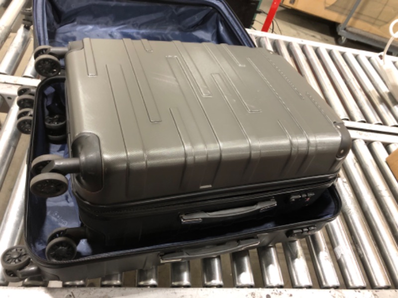 Photo 1 of Coolife Luggage Expandable(only 28") Suitcase 3 Piece Set with TSA Lock Spinner 20in24in28in (reg grey)
