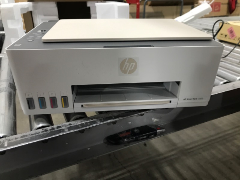 Photo 3 of HP Smart Tank 5000 Wireless All-in-One Ink Tank Printer,  mobile print, scan, copy, white, 17.11 x 14.23 x 6.19