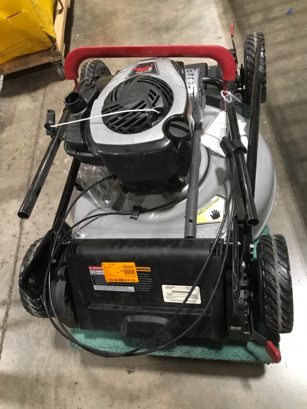 Photo 2 of 22 in. 140 cc Briggs & Stratton Walk Behind Gas Self-Propelled Lawn Mower with Front Wheel Drive and Makina Dust Bag
