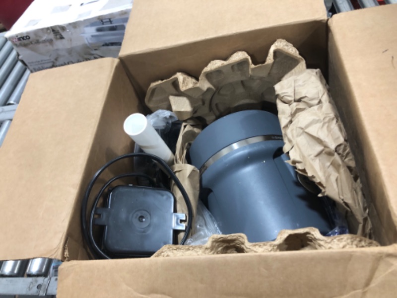 Photo 1 of InSinkErator Garbage Disposal + Air Switch + Cord, Evolution Essential XTR, 3/4 HP Continuous Feed , Gray