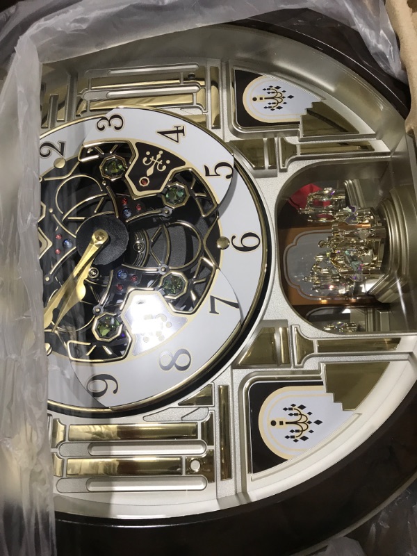 Photo 3 of Seiko Melodies in Motion Wall Clock, Golden Chandelier