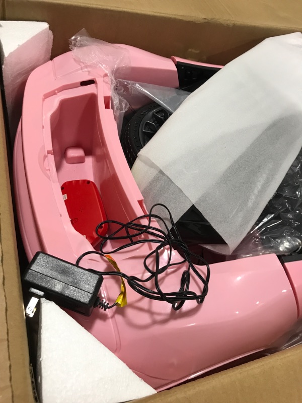 Photo 1 of Lil' Rider Kids Ride On Car with Remote Control – Sports Car for Kids 6V Battery Powered Ride On Toys with Sound, MP3 and USB for Ages 3 – 6 (Pink)