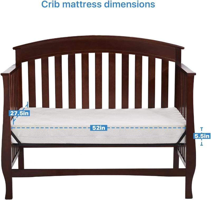 Photo 1 of  Foam Crib Mattress, Dual Side Toddler Mattress 27x51