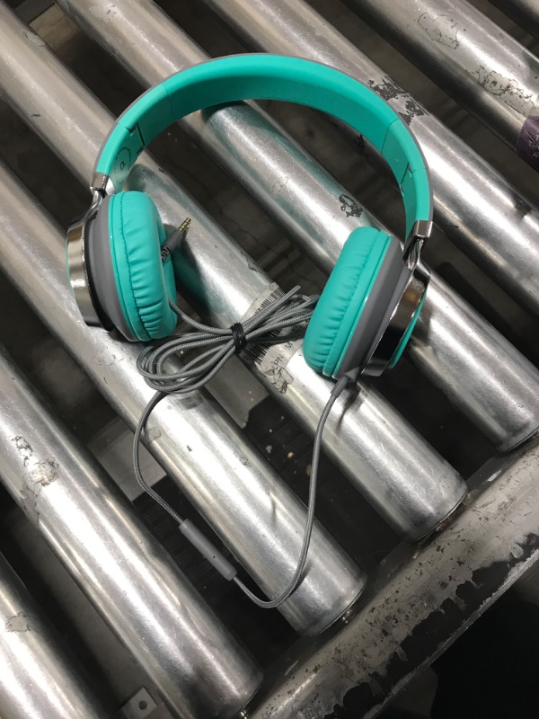 Photo 2 of Artix CL750 Wired Headphones with Microphone on-Ear Turquoise
