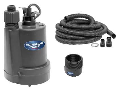 Photo 1 of 1/4 HP Submersible Thermoplastic Utility Pump Kit
