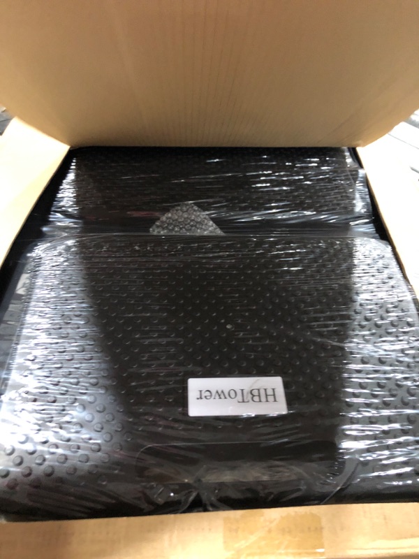 Photo 1 of HBTower 4 Step Ladder with Handrails, Folding Step Stool with Attachable Tool Bag & Anti-Slip Wide Pedal for Home Kitchen Pantry Office, 330lbs Capacity 4-Step with Handrails Black