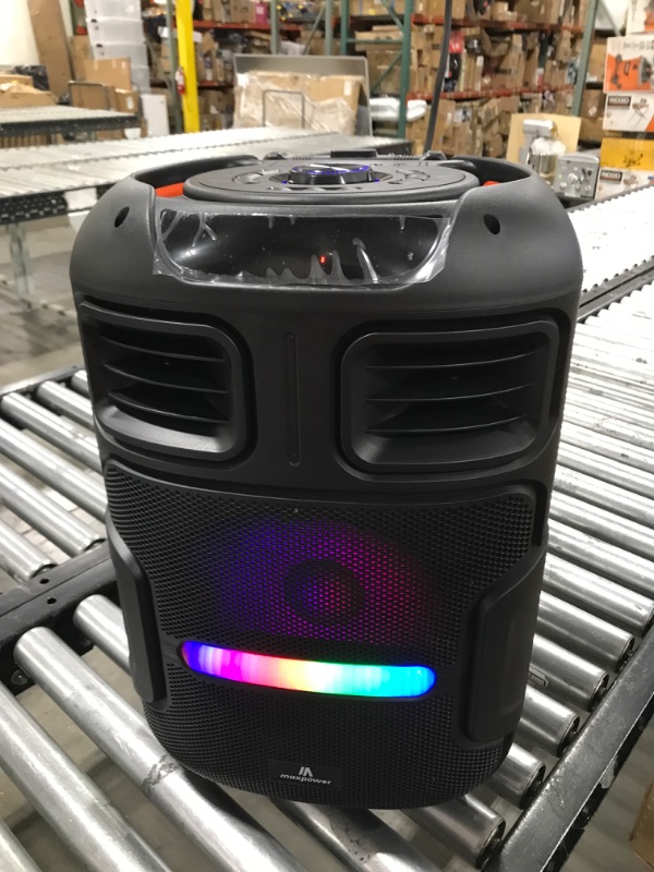 Photo 2 of Max Power Omnia 12" Woofer Karaoke Bluetooth Keg Speaker
