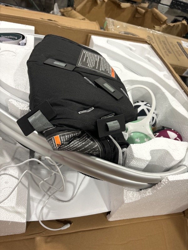 Photo 2 of 4moms MamaRoo Multi-Motion Baby Swing, Bluetooth Enabled with 5 Unique Motions, Grey
