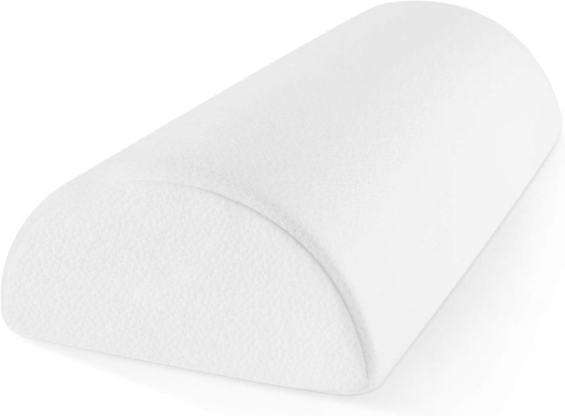Photo 1 of  Memory Foam Half-Moon Bolster for Back and Knee Pain Relief (Size: 50x5inches)