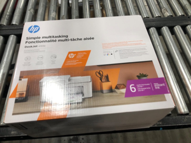 Photo 2 of HP DeskJet 4155e Wireless Color All-in-One Printer & 67XL Tri-Color High-Yield Ink Cartridge | 3YM58AN & 67XL Black High-Yield Ink Cartridge | 3YM57AN Printer + Tri-color Ink + Black Ink