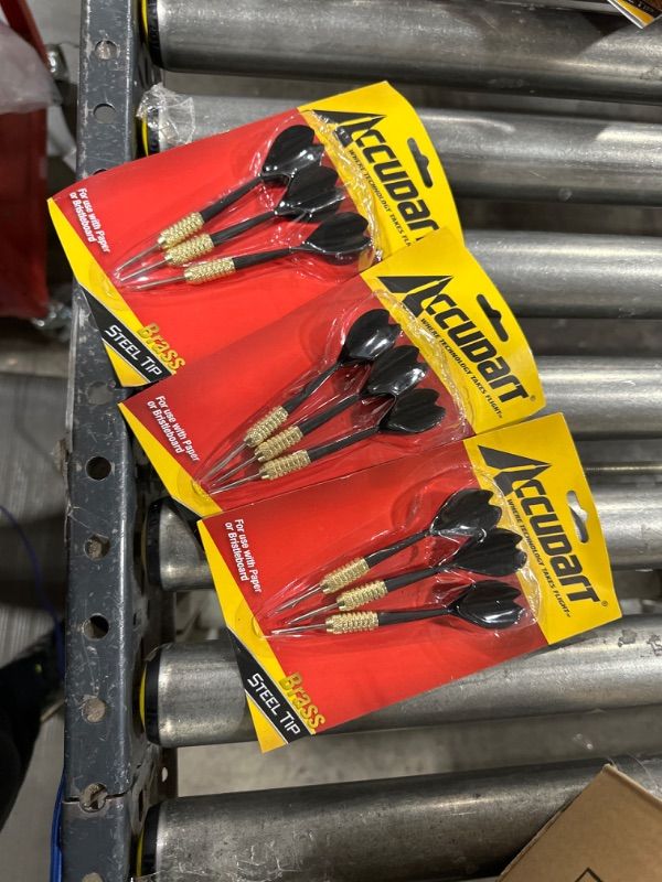 Photo 2 of Accudart Brass Dart Set 3 Pack Black
