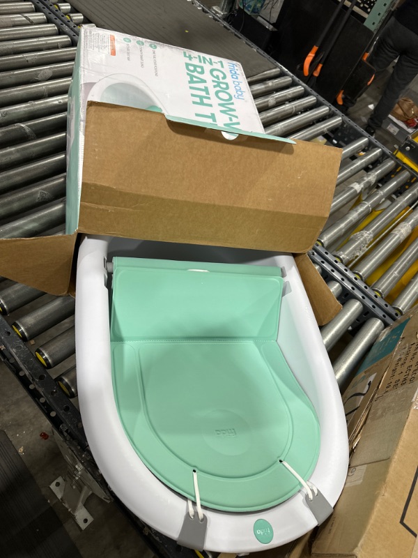 Photo 2 of 4-in-1 Grow-with-Me Bath Tub by Frida Baby Transforms Infant Bathtub to Toddler Bath Seat with Backrest for Assisted Sitting in Tub4562470
