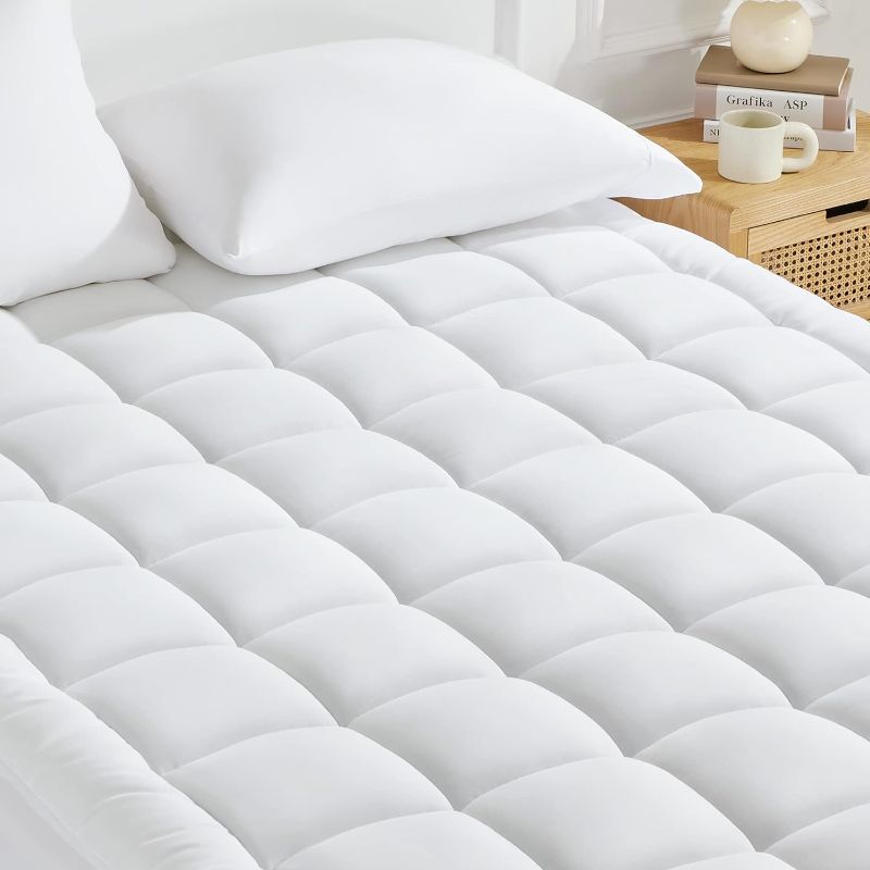 Photo 1 of Mattress Pad Soft Fluffy Pillow Top Mattress Cover Down Alternative Fill Topper Unkown Size