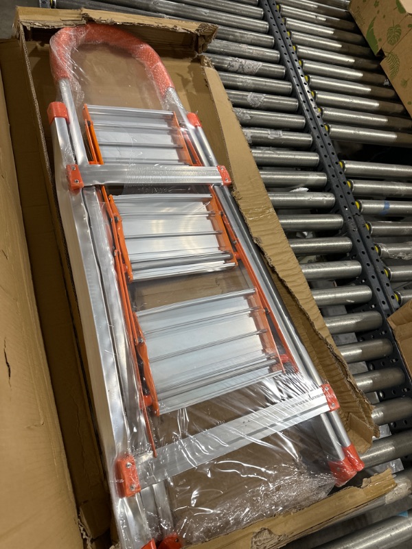 Photo 1 of LUISLADDERS 3 Step Stool Aluminum Lightweight Step Ladder Folding Anti-Slip with Rubber Hand Grip 350lbs Capacity Home and Kitchen Anti-Slip Stepladders