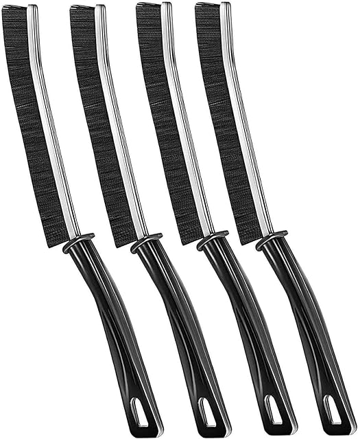 Photo 1 of 4 PCS Gap Cleaning Brush, Small Crevice Cleaning Brush for Household Use, Hand-held Groove Deep Cleaning Brush for Shutter Door Window Track Kitchen
