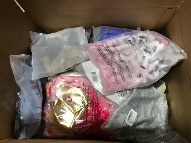 Photo 1 of Clothing box lot. Various sizes and styles for men, women, and kids. Sold as is.