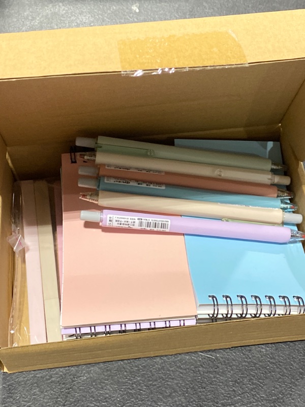 Photo 2 of Honoson 16 Pcs Cute Kawaii Notebooks A5 Lined Journal Notebook Includes 4 Colorful Spiral Notebook 5 Retractable Gel Pens 6 Aesthetic Pastel Highlighters 1 Sticky Index Tabs for Students (Cute)
STYLE VARIES
VIEW PICTURES