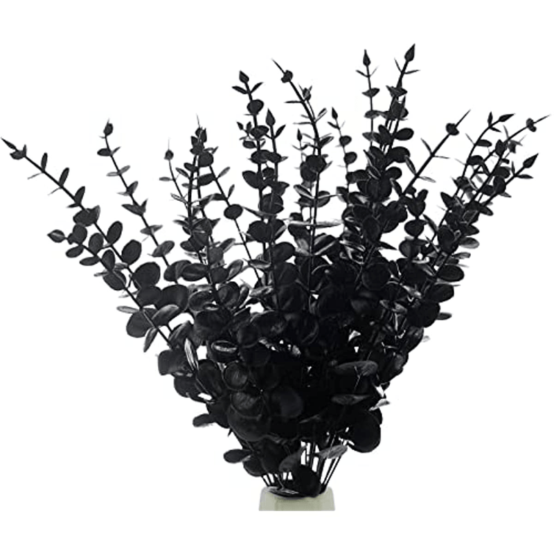 Photo 1 of Tiyard 100pcs Eucalyptus Stems Artificial Eucalyptus Leaves Stems Real Grey Green Touch Leaf Branches for Home Office Flowers Bouquet Centerpiece Wedding Decoration