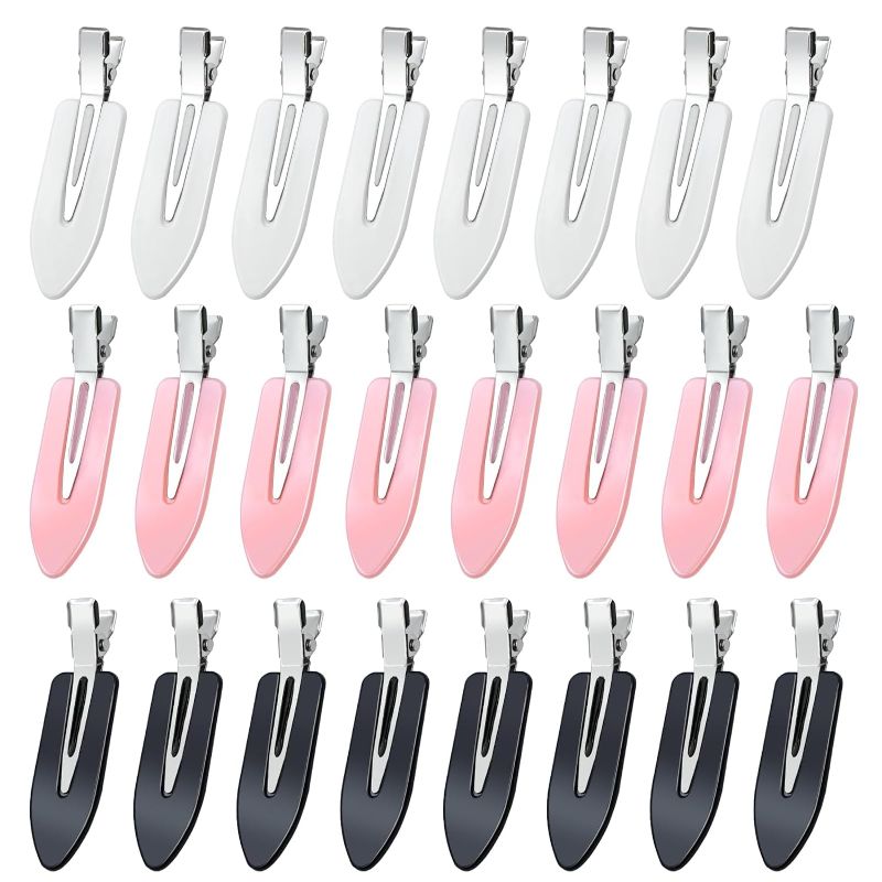 Photo 1 of 24pcs bangs hair clip girl hair clips decorative hair clips Hair Clips for Metal Hair Clips Hair Styling Clips Hair Pin Lovely Girls Barrette Hair Styling Tool hairpin curly peanut