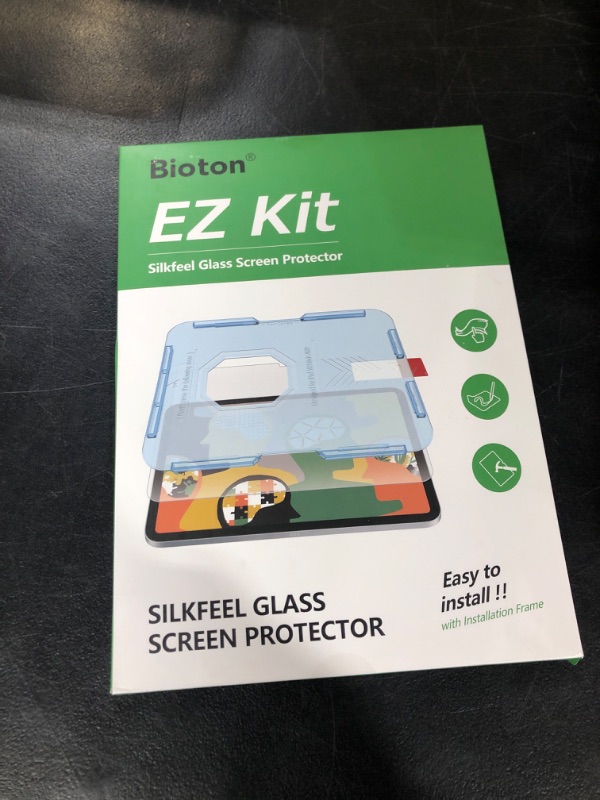 Photo 2 of Bioton Silkfeel Glass Screen Protector Compatible with iPad 9th Generation/iPad 8th Generation/iPad 7th Generation (iPad 10.2 Inch) [Auto-Alignment Tool] [Tempered Glass] [EZ Kit] 10.2''