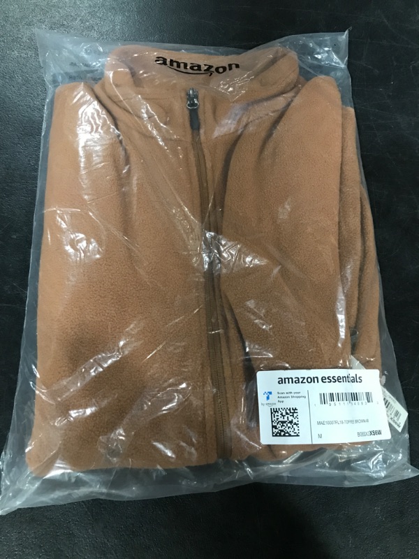 Photo 2 of Amazon Essentials Men's Full-Zip Polar Fleece Vest (Available in Big & Tall) Polyester Toffee Brown Medium