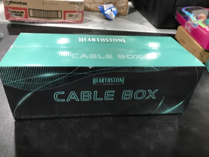 Photo 2 of Hearthstone Brands Cord Organizer Box - Cord Box - Computer Cord Organizer - Cord Hider Floor - Cord Storage Organizer - Cord Box Hider - Cord Management Box - Cord Storage - Cord Hider Box - Wire Box
