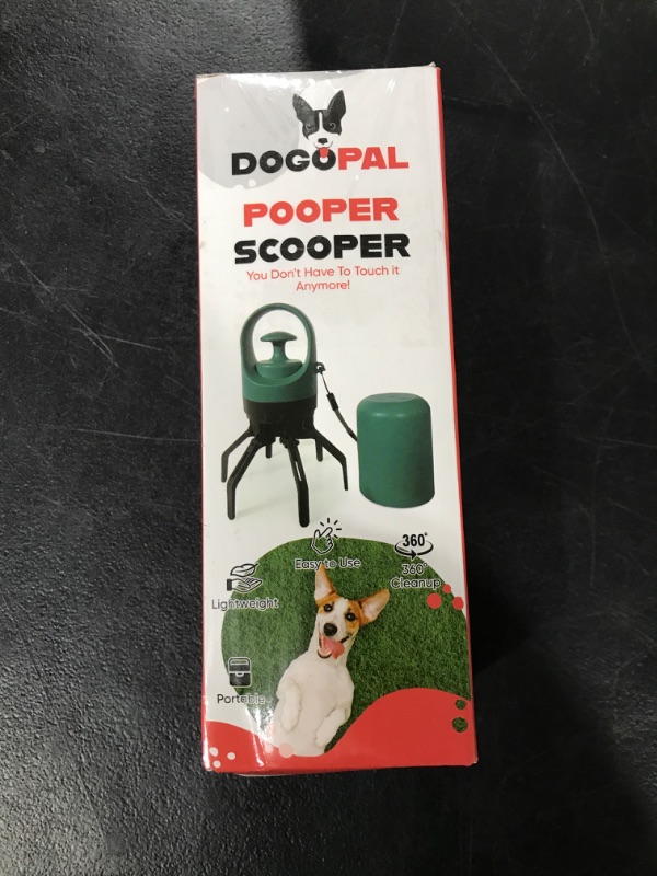 Photo 1 of DOGOPAL 360 Pooper Scooper – Dog Pooper Scooper with Built-in Poop Bag Dispenser – Portable and Lightweight – Claw Poop Scooper for Dogs – Poop Picker Upper Tool for Small, Medium and Large Dogs 360 Scooper Turquoise