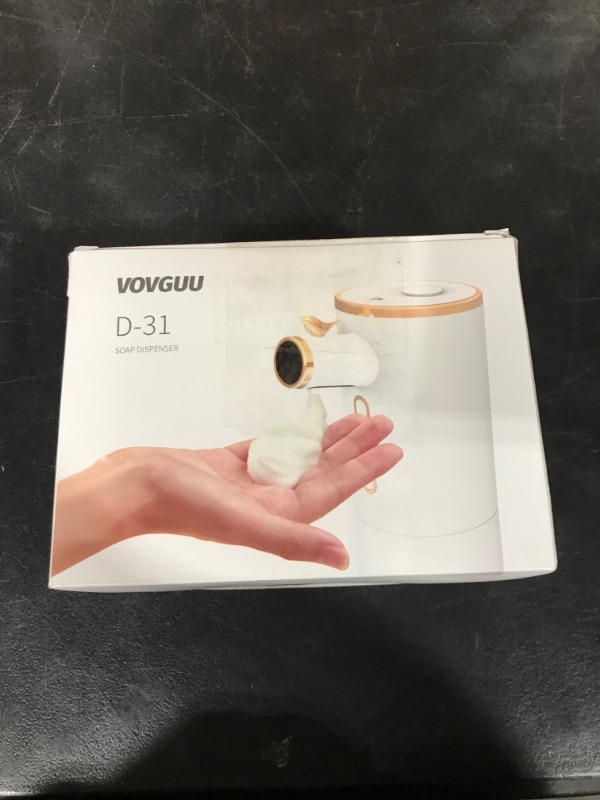 Photo 1 of VOVGUU Automatic Soap Dispenser Touchless Foaming Hand Soap Dispenser for Bathroom 300ml/10.14OZ Smart Soap Dispenser 3 Levels Adjustable Foam Soap Dispenser, USB C Rechargeable