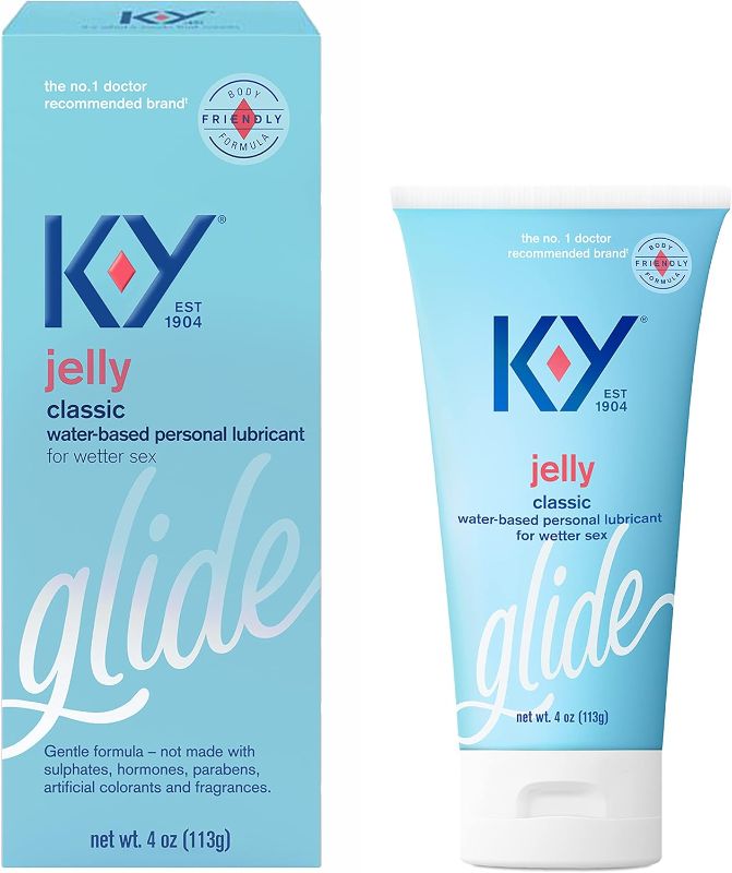 Photo 1 of 2 Pack - K-Y Jelly Lube, Personal Lubricant, Water-Based Formula, Safe to Use with Latex Condoms, For Men, Women and Couples, 4 FL OZ